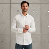 Overhemd van twill jersey – Snow White – Smart casual overhemden | CAST IRON