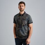 Poloshirt mit Allover-Print – Black Indigo – Poloshirts | PME LEGEND