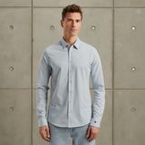 Overhemd van twill jersey – Black Indigo – Smart casual overhemden | CAST IRON