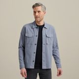 Shirt jacket van katoen/modal – Black Indigo – Casual overhemden | VANGUARD