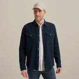 Shirt jacket met structuur – Black Indigo – Overshirts | VANGUARD