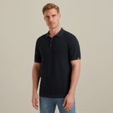 Polo met streepstructuur – Black Indigo – Polo's | VANGUARD