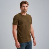 T-shirt met geborduurd artwork – Brown – T-shirts | PME LEGEND