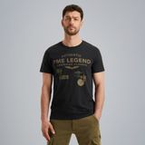 T-shirt van slub jersey – Black Indigo – T-shirts | PME LEGEND