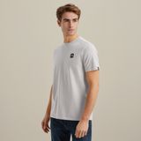 T-shirt met badge – Grey Comfort Denim – T-shirts | VANGUARD