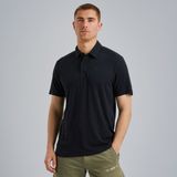 Polo van een linnenblend  – Black Indigo – Polo's | PME LEGEND