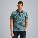 Polo met allover print – Black Indigo – Polo's | PME LEGEND