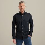 Elevated knit shirt – Black Indigo – Smart casual overhemden | VANGUARD