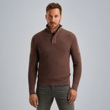 Trui met halve rits – Brown – Truien | PME LEGEND