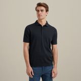 Polo van katoen/modal  – Black Indigo – Polo's | VANGUARD