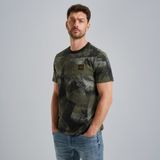 T-shirt met allover print – Black Indigo – T-shirts | PME LEGEND