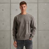 Sweatshirt met off-placed logo – Grey Comfort Denim – Sweatshirts | CAST IRON