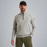 Trui met halve rits – Grey Comfort Denim – Truien | PME LEGEND