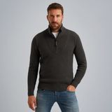 Trui met halve rits – Grey Comfort Denim – Truien | PME LEGEND