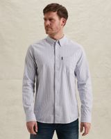 Oxford-Hemd mit garngefärbtem Streifenmuster – Black Indigo – Casual-Hemden | PME LEGEND