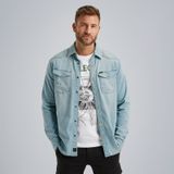 Denim shirt met comfort stretch – Black Indigo – Casual overhemden | PME LEGEND