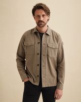 Shirt jacket with texture and garment-dye wash – Coriander – Shirt jackets | VANGUARD
