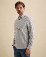 Shirt with stripe pattern and chest pocket – Black Indigo – Dress shirts | VANGUARD