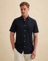 Elevated Knit Hemd mit kurzen Ärmeln – Black Indigo – Casual-Hemden | VANGUARD