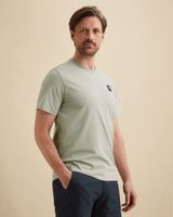 T-shirt en jersey avec badge – Grey Comfort Denim – T-shirts | VANGUARD