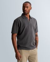 Relaxed fit polo shirt in 100% cotton – Grey Comfort Denim – Polo shirts | CAST IRON