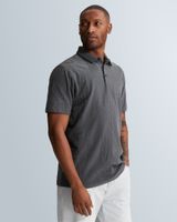 Polo shirt with allover jacquard pattern – Grey Comfort Denim – Polo shirts | CAST IRON