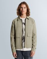 Sweat jacket with zipper closure and flat collar – Brown – Sweatshirts | CAST IRON