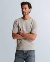 T-shirt in slub cotton – Grey Comfort Denim – T-shirts | CAST IRON
