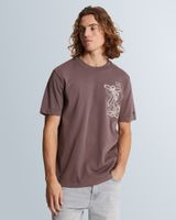 T-shirt en jersey avec graphisme – Burnshed Lilac – T-shirts | CAST IRON