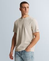 T-shirt with crew neck in interlock melange – Snow White – Heren t-shirts | CAST IRON