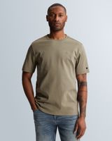 T-Shirt mit Rundhalsausschnitt aus Interlock-Jersey – Coriander – T-Shirts | CAST IRON