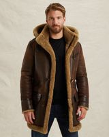 Long Lammy leather jacket – Brown – Leather jackets | PME LEGEND