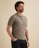 Polo shirt in cotton/modal with jacquard pattern – Coriander – Polo shirts | VANGUARD