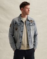 Chaqueta vaquera con badges – Black Indigo – Chaquetas de primavera | PME LEGEND