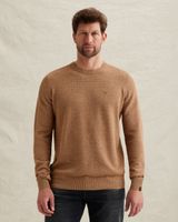Pullover aus Baumwolle/Modal mit Rippkragen – Pumpkin Spice – Pullover | PME LEGEND