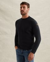 Pull avec badge et détail contrasté – Black Indigo – Pulls | PME LEGEND