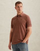 Poloshirt mit Allover-Print und Rippkragen – Mellow Rose – Poloshirts | PME LEGEND