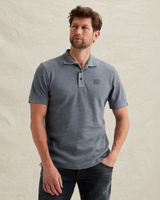 Polo met structuur en ribboorden – Grey Comfort Denim – Polo's | PME LEGEND
