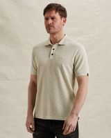 Polo shirt with texture and ribbed hems – Castle Wall – Polo shirts | PME LEGEND