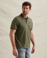Poloshirt mit Streifenmuster und Flight-Pocket – Weeping Willow – Poloshirts | PME LEGEND