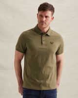 Polo shirt in jersey with allover jacquard pattern – Weeping Willow – Polo shirts | PME LEGEND