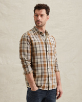 Camisa con estampado de cuadros integral – Pumpkin Spice – Camisas casual | PME LEGEND