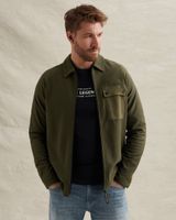 Shirt jacket met ritssluiting en badge – Weeping Willow – Shirt jackets | PME LEGEND