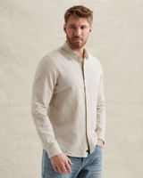 Chemise en coton/lin avec imprimé intégral – Castle Wall – Chemises décontractées | PME LEGEND