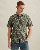 Shirt in jersey piqué with allover print – Weeping Willow – Casual shirts | PME LEGEND