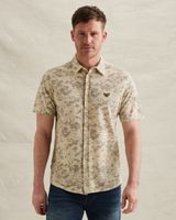 Chemise en jersey piqué avec imprimé intégral – Castle Wall – Chemises décontractées | PME LEGEND