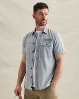 Shirt with stripe pattern and chest pocket – Black Indigo – New in | PME LEGEND