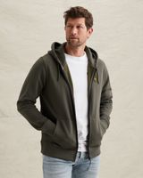 Chaqueta de felpa con capucha y cierre de cremallera – Weeping Willow – Sudaderas | PME LEGEND