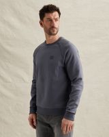 Sweatshirt with raglan sleeves and ribbed hems – Grey Comfort Denim – Sweatshirts | PME LEGEND