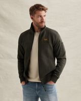 Sweat jacket mit Strukturen und Flight-Pocket – Weeping Willow – Sweatshirts | PME LEGEND